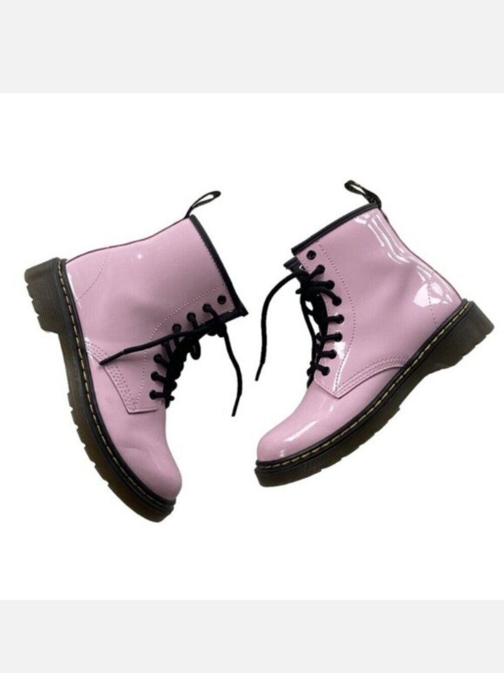 Dr. Martens 1460 8-Eye Patent Boot - Little Kid - Pale Pink Size 3 NWOB